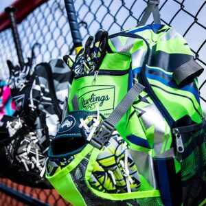 Rawlings | REMIX Backpack Equipment Bag | T-Ball & Youth Baseball / Softball | Green