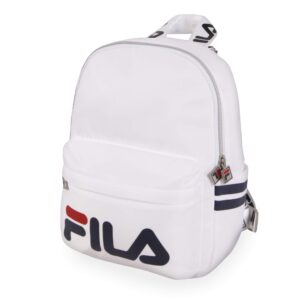 fila backpack, white, 12"