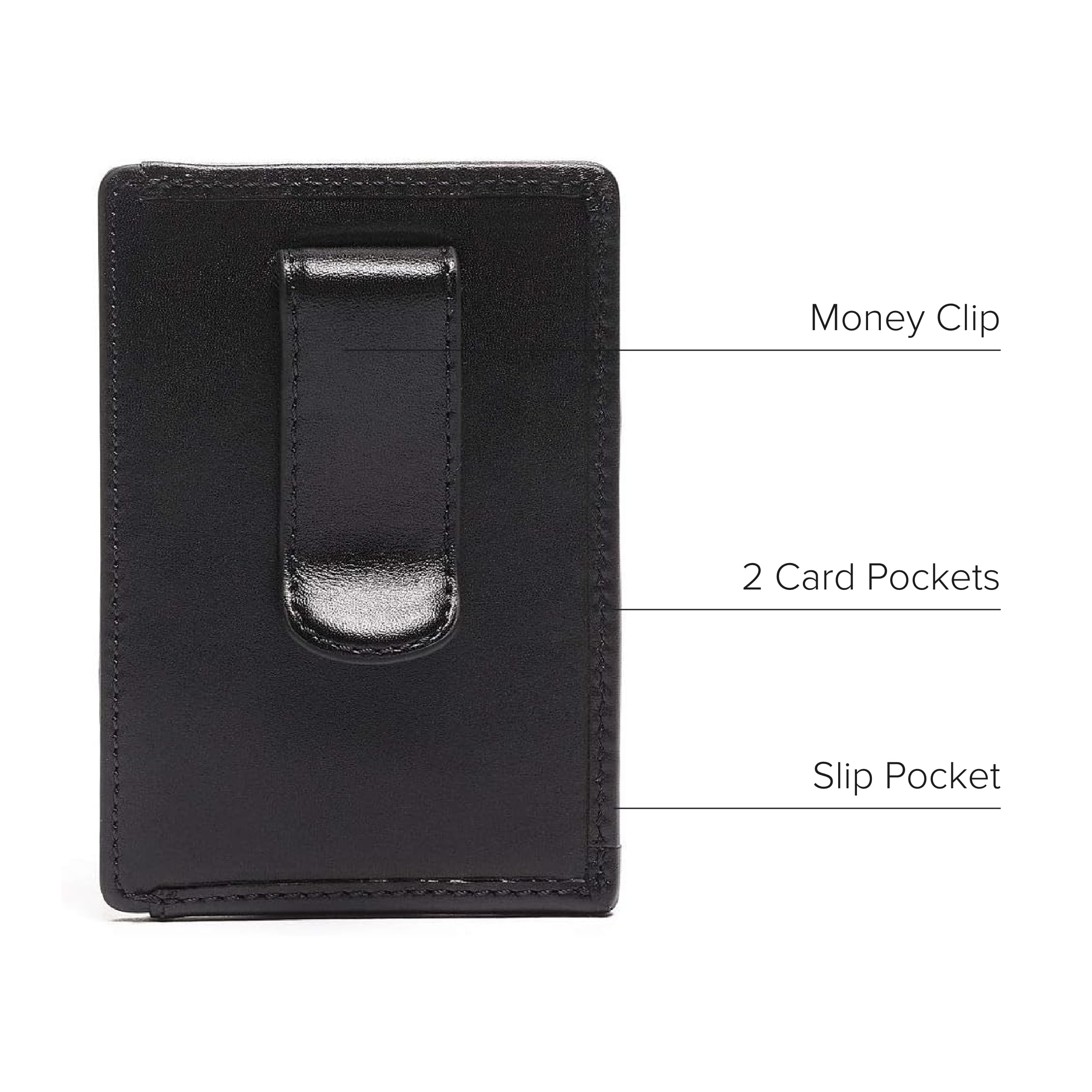 TUMI - Alpha Money Clip Card Case - Credit Card Wallet - Stylish Cash & Money Clip - 2.9" X 4.1" X 0.6" - Black