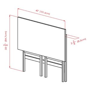 Winsome Wood Xander Computer Desk, Oyster Gray