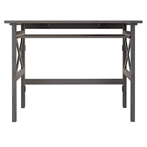 Winsome Wood Xander Computer Desk, Oyster Gray