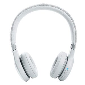 JBL Live 460NC - Wireless On-Ear Noise Cancelling Headphones with Long Battery Life and Voice Assistant Control - White, Medium