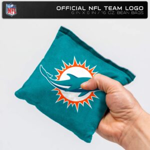 Wild Sports NFL Miami Dolphins 8pk Dual Sided Bean Bags, Team Color