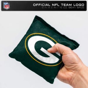 Wild Sports NFL Green Bay Packers 8pk Dual Sided Bean Bags, Team Color