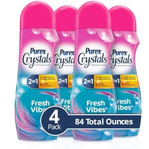 purex crystals in-wash fragrance and scent booster, fresh vibes, 21 ounce, 4 count