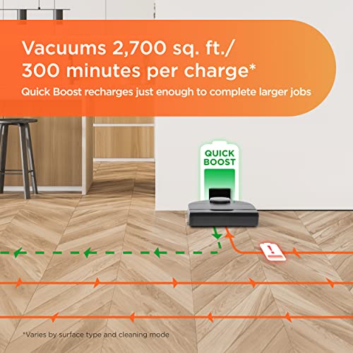 Neato D10 Intelligent Robot Vacuum Cleaner–LaserSmart Nav, Smart Mapping, Cleaning Zones, WiFi Connected, 300-min runtime, Powerful Suction, Max Clean, Edges, Corners & Pet Hair, XXL Dustbin, Alexa