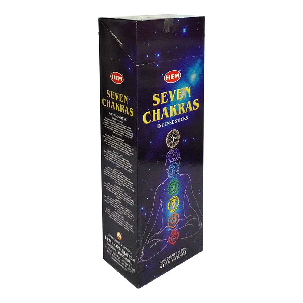 7 Chakra Incense Sticks and Incense Stick Holder Bundle Insence Insense Hem Incense Sticks