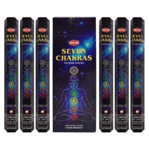 7 Chakra Incense Sticks and Incense Stick Holder Bundle Insence Insense Hem Incense Sticks