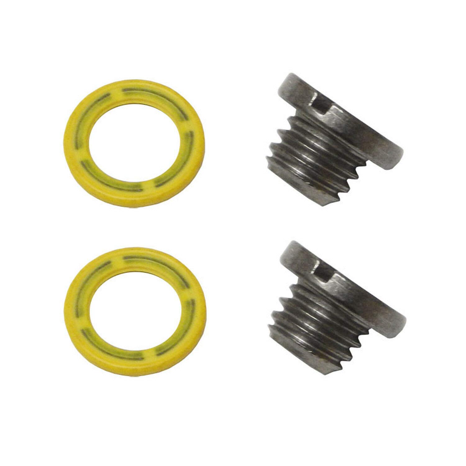 2 PCS Marine Drain Plug Screw Kits for Mercury MERCRUISER Replaces 10-79953Q2 10-79953A2 18-2244 22420 10-79953Q04