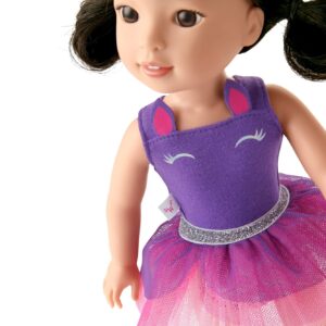 American Girl WellieWishers Emerson 14.5" Doll, Purple,silver