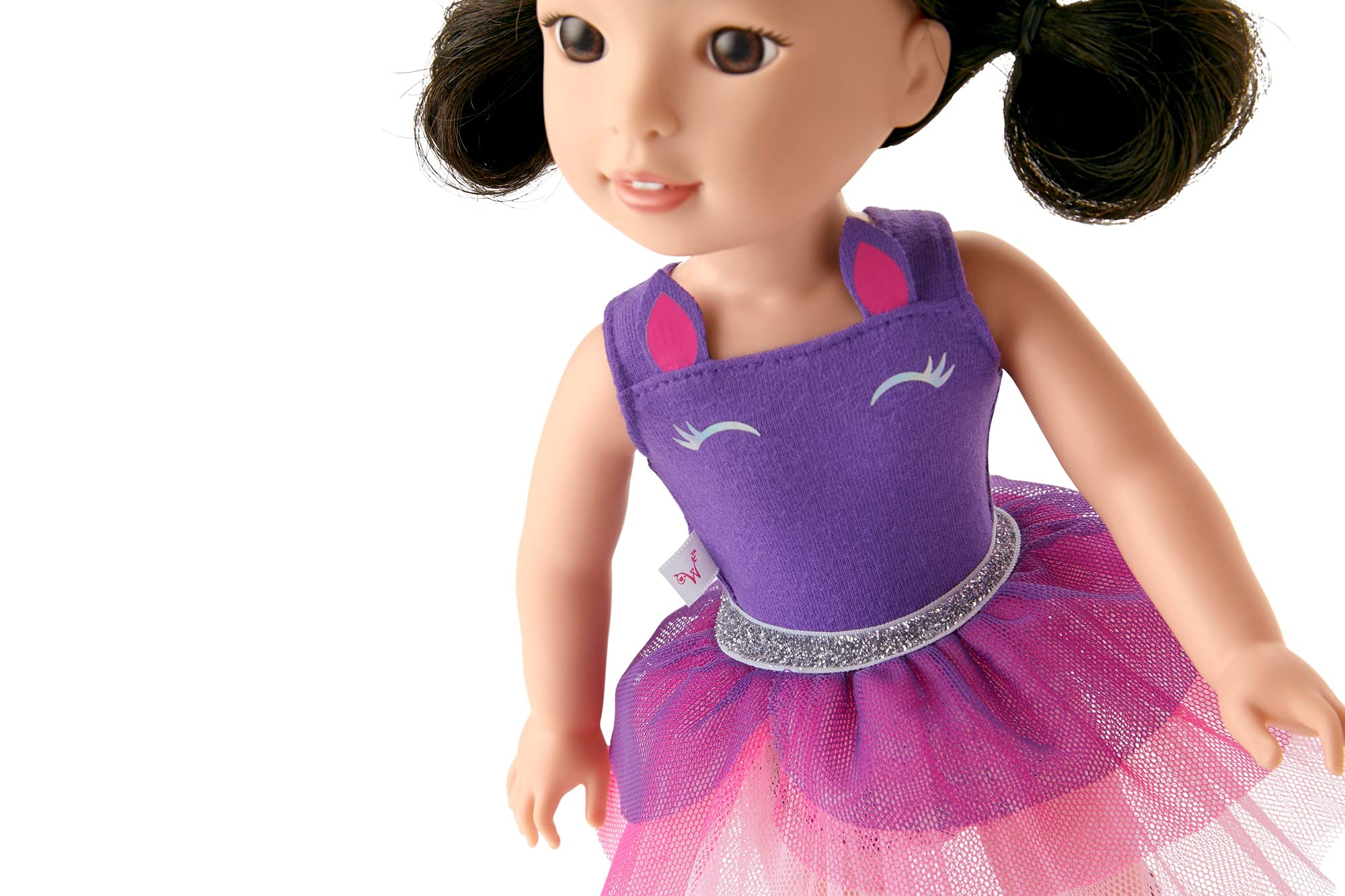 American Girl WellieWishers Emerson 14.5" Doll, Purple,silver