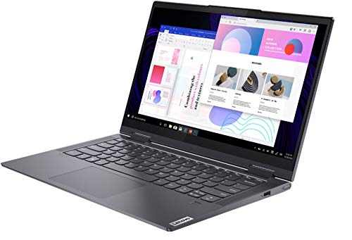 Lenovo Yoga 7i Laptop with 14" FHD 300 nits Touchscreen, 11th Gen Intel i7-1165G7, 512GB SSD, 12GB DDR4, Wi-Fi 6, BT 5.0, and Windows 10 Home