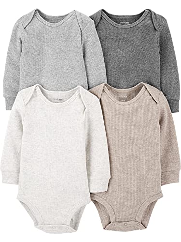 Simple Joys by Carter's Baby 4-Pack Long-Sleeve Thermal Bodysuits