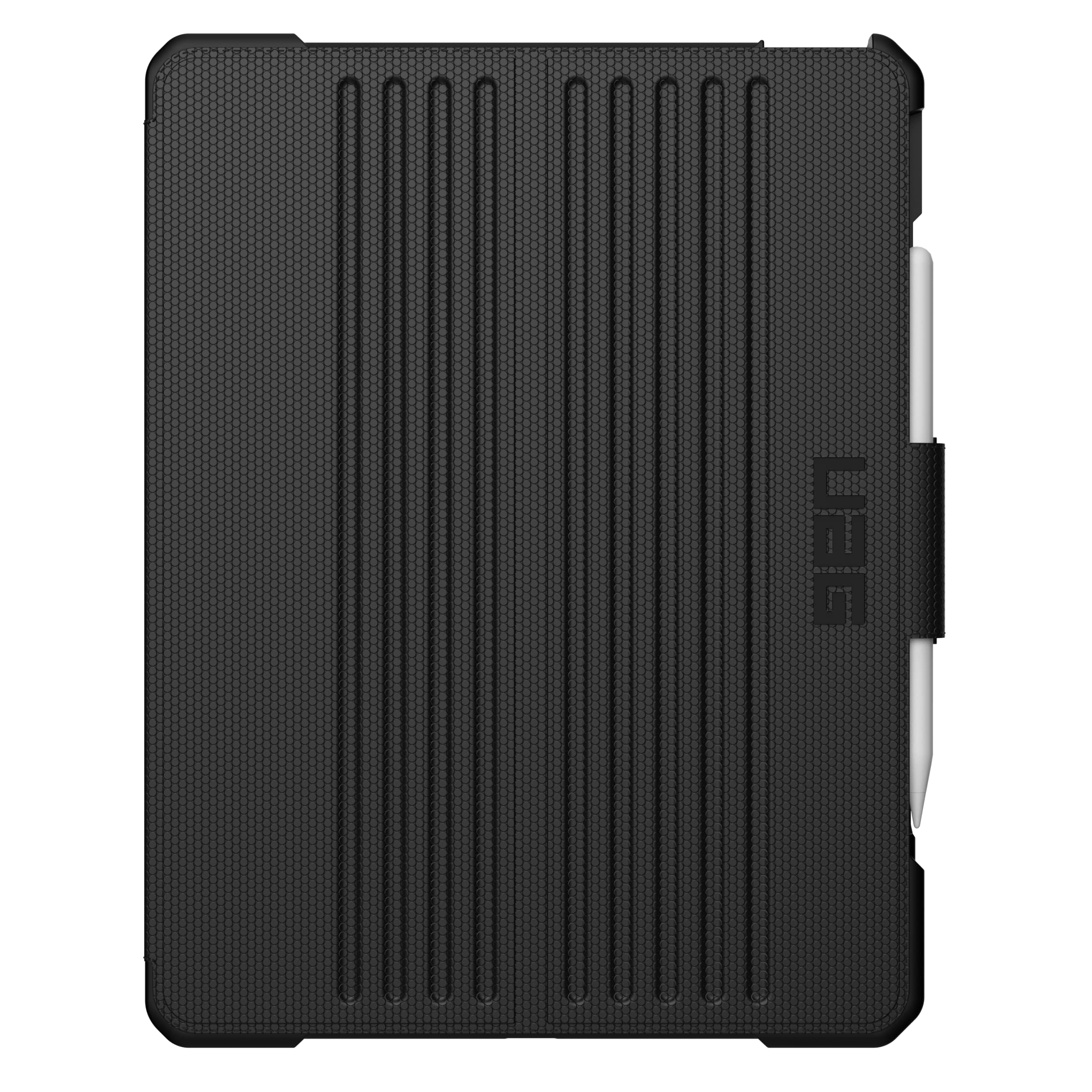 UAG iPad Pro 12.9" (6th Gen 2022, 5th Gen 2021) Case Black Metropolis Rugged Heavy Duty Protective Cover Multi-Angle Viewing Folio Stand with Pencil Holder, by URBAN ARMOR GEAR