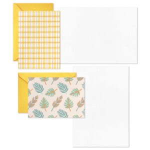 Hallmark Blank Cards Assortment, 24 Cards with Envelopes (Citrus, Greenery, Gingham, Strawberries) for Easter, Mother's Day, Any Occasion