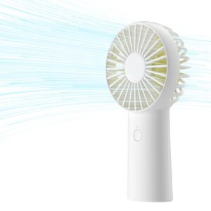 jisulife handheld fan, 4000mah small portable fan, personal usb rechargeable pocket fan [4-16h working time] battery operated hand fan with 3 speeds for outdoor/travel, summer gift for women men-white