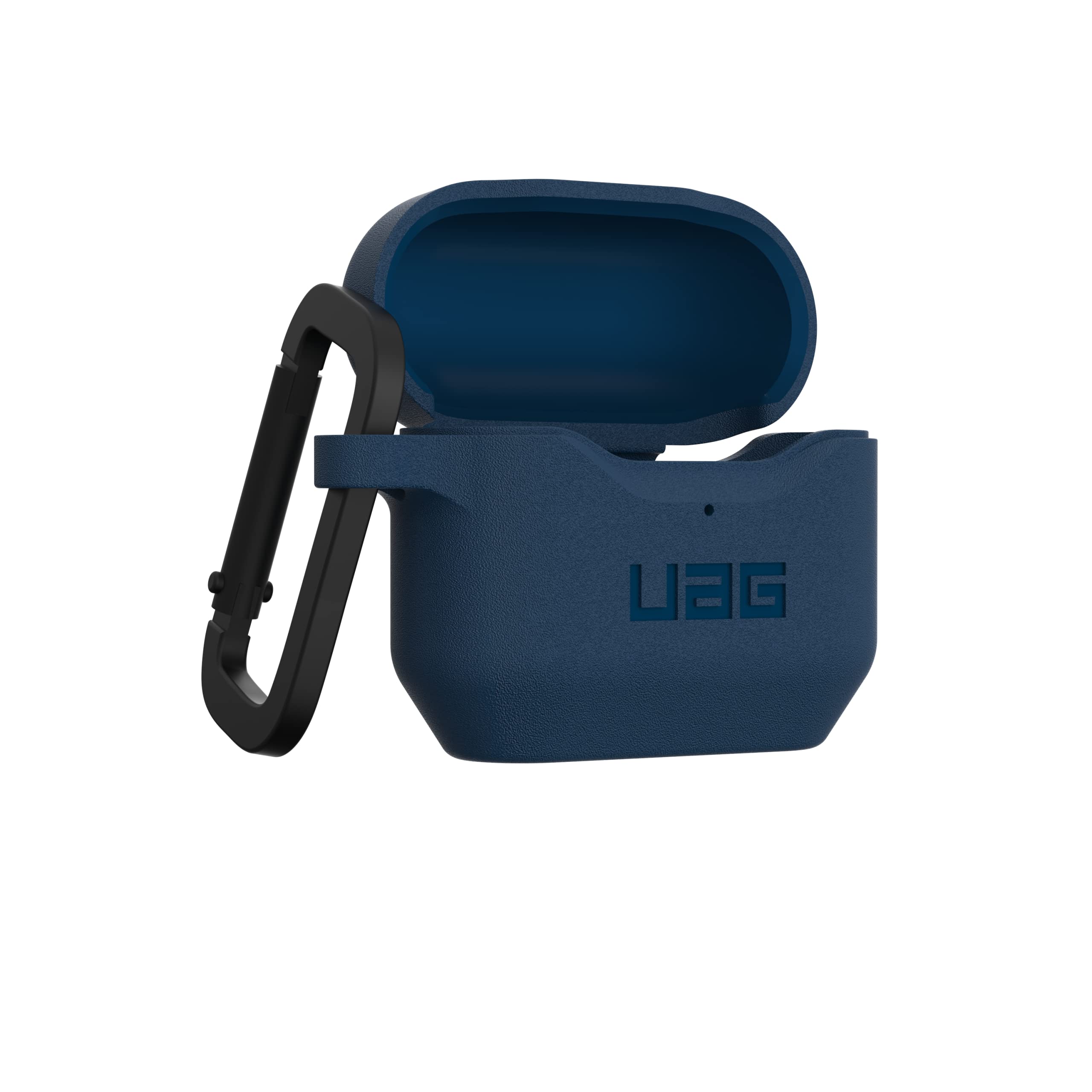 URBAN ARMOR GEAR UAG Designed for AirPod Case Blue Mallard (3rd Generation, 2021) Durable Protective Soft-Touch Silicone with Detachable Carabiner, Standard Issue Series