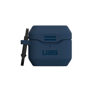 URBAN ARMOR GEAR UAG Designed for AirPod Case Blue Mallard (3rd Generation, 2021) Durable Protective Soft-Touch Silicone with Detachable Carabiner, Standard Issue Series