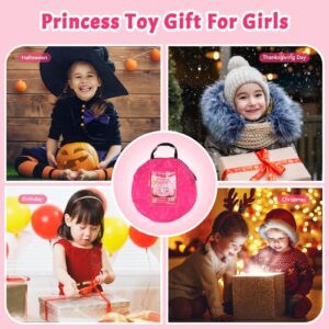 Pop Up Princess Tent with Colorful Star Lights for 1 2 3 Year Old Birthday Gift, 12-18 Months Baby Girl Toys, Foldable Ball Pit with Carrying Bag, Indoor&Outdoor Play Tent for Kids