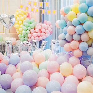 Pastel Balloons Small 5 Inch 200 Rainbow Mini Balloon Macaroon Candy Color Balloons For Wedding Birthday Baby Shower Party Decor Supplies Arch Balloon Tower Balloon Garland