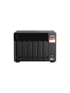 qnap ts-673a-8g 6 bay high-performance nas with 2 x 2.5gbe ports and two pcie gen3 slots