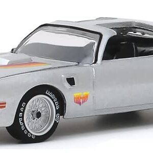 Greenlight 1:64 1977 Pontiac Firebird Fire Am by Very Special Equipment (VSE) - Silver with Hood Bird 30148 [Shipping from Canada]