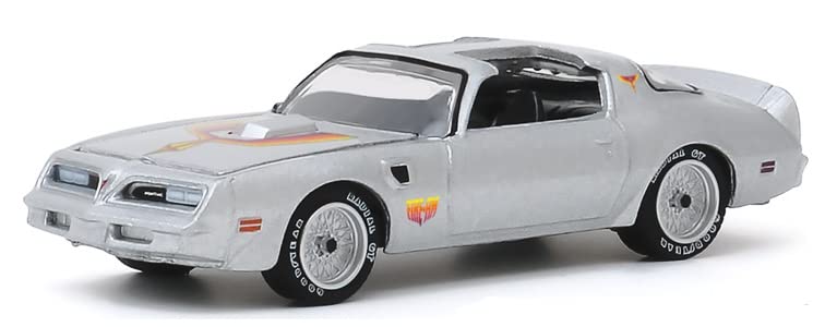 Greenlight 1:64 1977 Pontiac Firebird Fire Am by Very Special Equipment (VSE) - Silver with Hood Bird 30148 [Shipping from Canada]