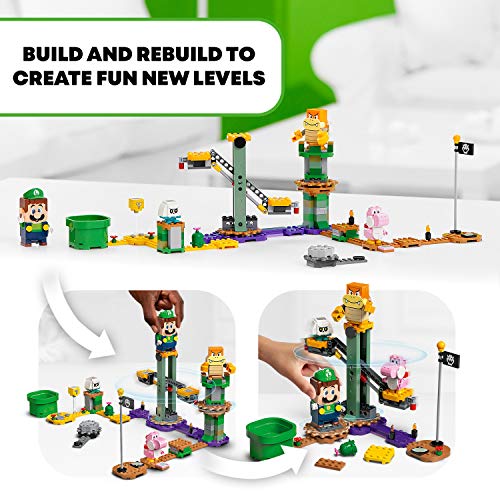 LEGO Super Mario Adventures with Luigi Starter Course Toy for Kids, Interactive Figure and Buildable Game with Pink Yoshi, Birthday Gift for Super Mario Bros. Fans, Girls & Boys Ages 6 and Up, 71387