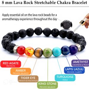 7 Chakra Necklace and Bracelet Set for women & men Orgone Healing Pendant with Adjustable Cord – Chakra Necklace and bracelet jewelry set for spiritual healing