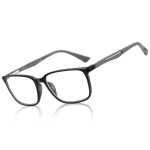 BLUEMOKY Blue Light Reading Glasses for Men，Sport Square Frame Readers, Anti Glare Computer Glasses