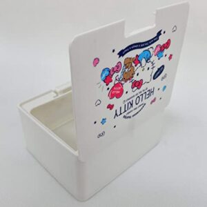 Friend Sanrio Hello Kitty Cute Box with One Touch Open Lid, Makeup Case, Accessory Case, Cosmetic Case, 4.2in x 3.5in x 2.1in