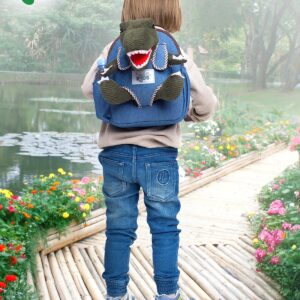 Naturally KIDS Dinosaur Backpack, Dinosaur Toys for Kids 3-5, 2 Year Old Boy Birthday Gift, Toddler Backpack Boys Girls