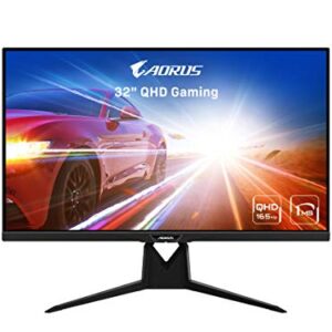 Gigabyte AORUS FI32Q 32" 165Hz 1440p HBR3,NVIDIA G-SYNC Compatible,Exclusive Built-in ANC, -KVM, 2560x1440 Display,1ms Response Time,HDR, 94% DCI-P3,1x DisplayPort 1.4,2x HDMI 2.0,2x USB 3.0,1x USB C