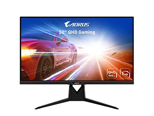 Gigabyte AORUS FI32Q 32" 165Hz 1440p HBR3,NVIDIA G-SYNC Compatible,Exclusive Built-in ANC, -KVM, 2560x1440 Display,1ms Response Time,HDR, 94% DCI-P3,1x DisplayPort 1.4,2x HDMI 2.0,2x USB 3.0,1x USB C