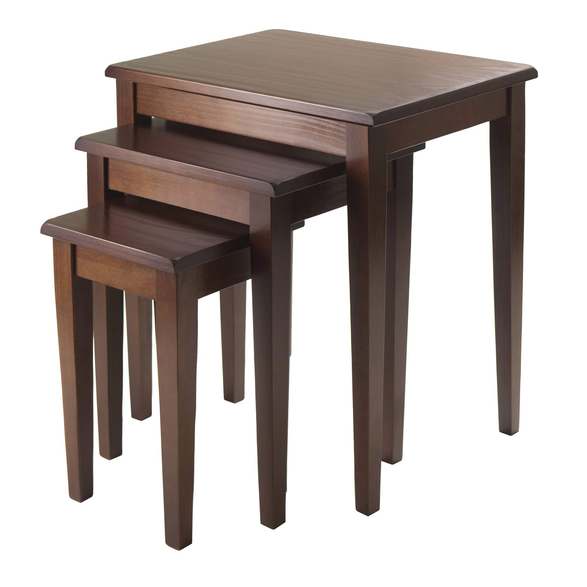 Winsome Wood Regalia Accent Table, Walnut & Wood Rochester Occasional Table, Antique Walnut