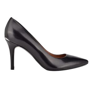 Calvin Klein Women's Gayle Pump, Black Leather, 7