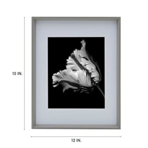 Studio Nova Picture Frame Displays 8 x 10 Photos 11 x 14 Without Mat, 11x14-Matted 8x10, Gray