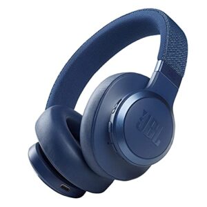 jbl live 660nc - wireless over-ear noise cancelling headphones with long lasting battery and voice assistant - blue, medium