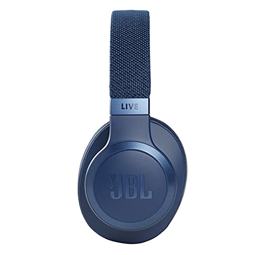 JBL Live 660NC - Wireless Over-Ear Noise Cancelling Headphones with Long Lasting Battery and Voice Assistant - Blue, Medium