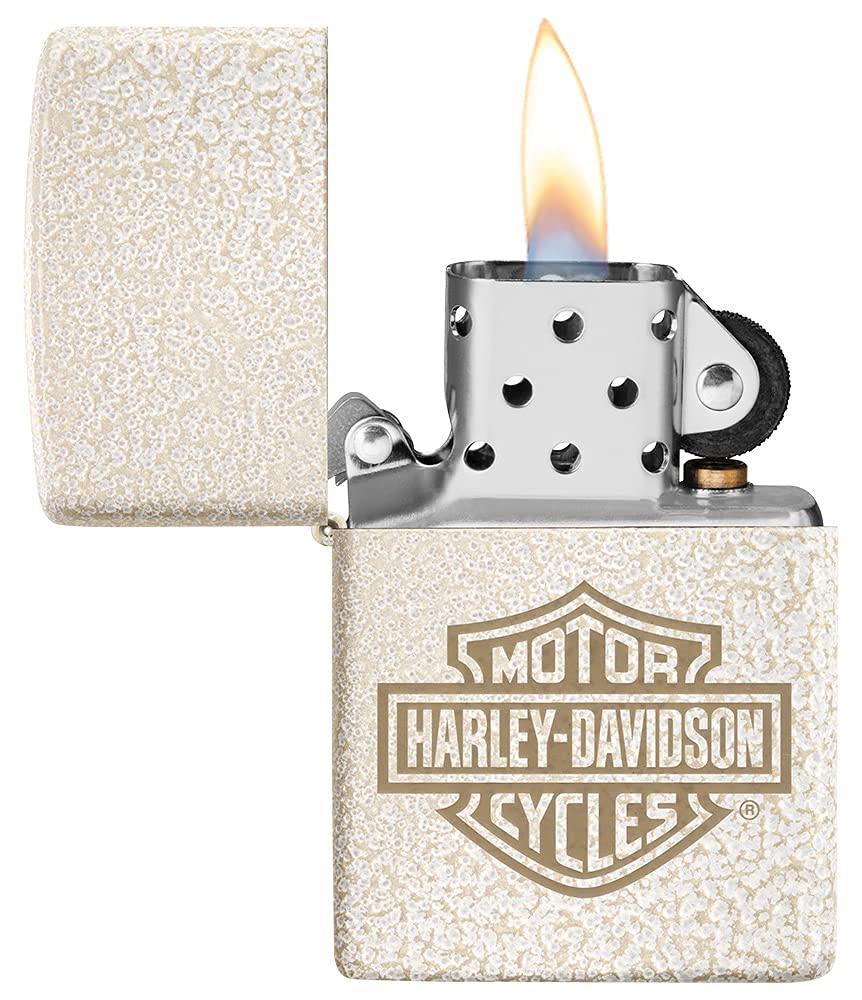 Zippo Harley-Davidson Logo Mercury Glass Pocket Lighter