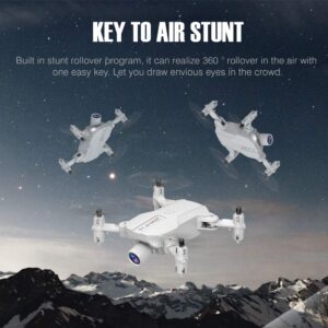 Super Small Mini Drones with Camera for Adults 4K Drones for Kids Beginners Toy Quadcopter with APP FPV Video, Altitude Hold, Headless Mode, Trajectory Flight (Gray, 1 Battey&1080P WiFi Camera)