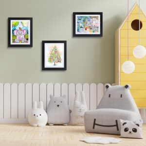 Golden State Art, 10x12.5 Kids Art Frames, Front-Opening, Great for Kids Drawings, Artworks, Children Art Projects, Schoolwork, Home or Office (Black, Set of 2)