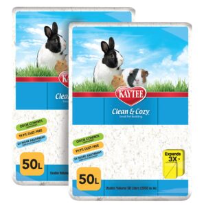 kaytee clean & cozy white paper bedding 100 liters