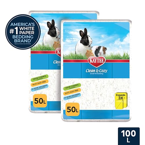 Kaytee Clean & Cozy White Paper Bedding 100 Liters