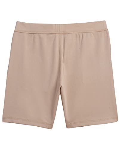 IZOD Girls' School Uniform Sensory-Friendly Soft Pull-on Short, Khaki, 7