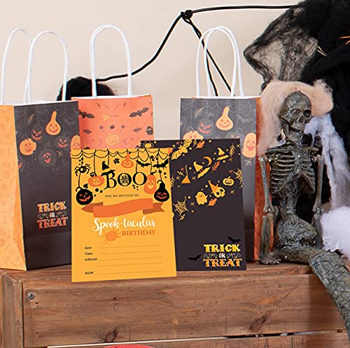 Joyful Toys Halloween Birthday Invitations with Envelopes Pack of 20 | Holloween Birthday Invites 5" x 7" Cards - Ideal for Kids Halloween Party Decorations & Halloween Party Supplies