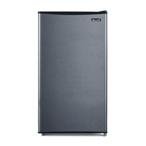 NewAir 3.3 Cu. Ft. Compact Mini Refrigerator with Freezer in Gray, Can Dispenser and Energy Star, Perfect for Dorm Rooms, Bedrooms, Home Offices, and RV Vans