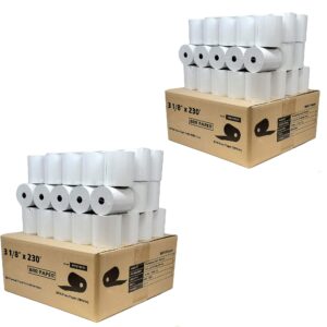 (55 GSM Solid Tube Core) DropShip 3 1 8 x 230 thermal paper (100 Rolls - 2 Cases) bpa free - citizen thermal printer paper ct-s801 - BuyRegisterRolls