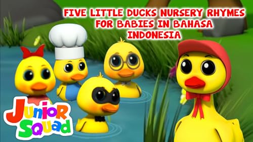 Five Little Ducks Nursery Rhymes for Babies in Bahasa Indonesia