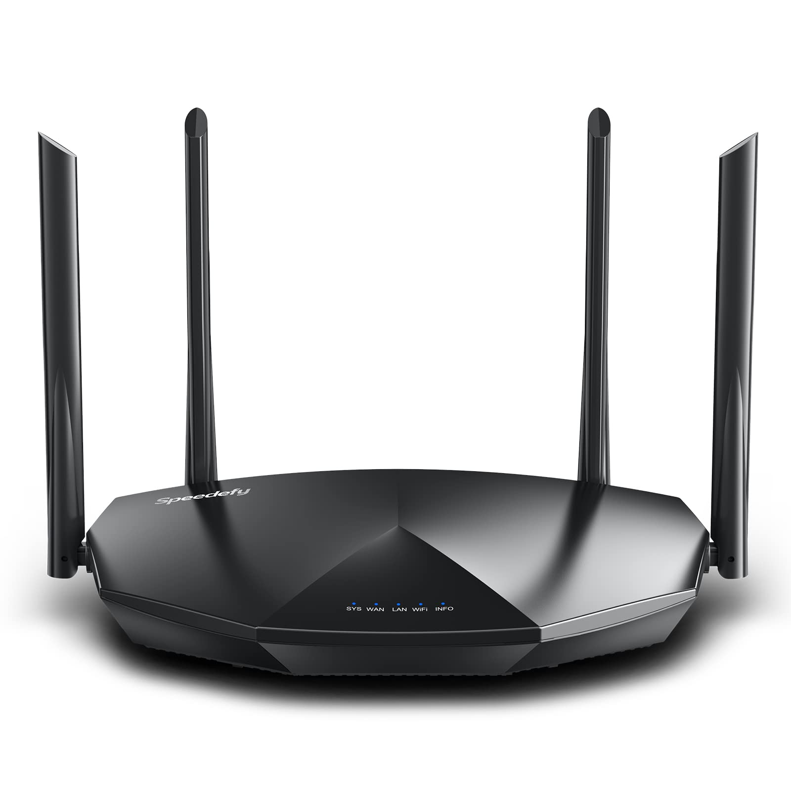 Speedefy High Speed Pro WiFi Router - Dual Band AC2100 Wireless Router for Streaming & Gaming, Up to 35 Devices, 2000 sq.ft Coverage, 4X4 MU-MIMO, USB Port, Parental Control (Model: K8)